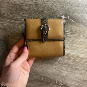 Coach Tan Leather Wallet